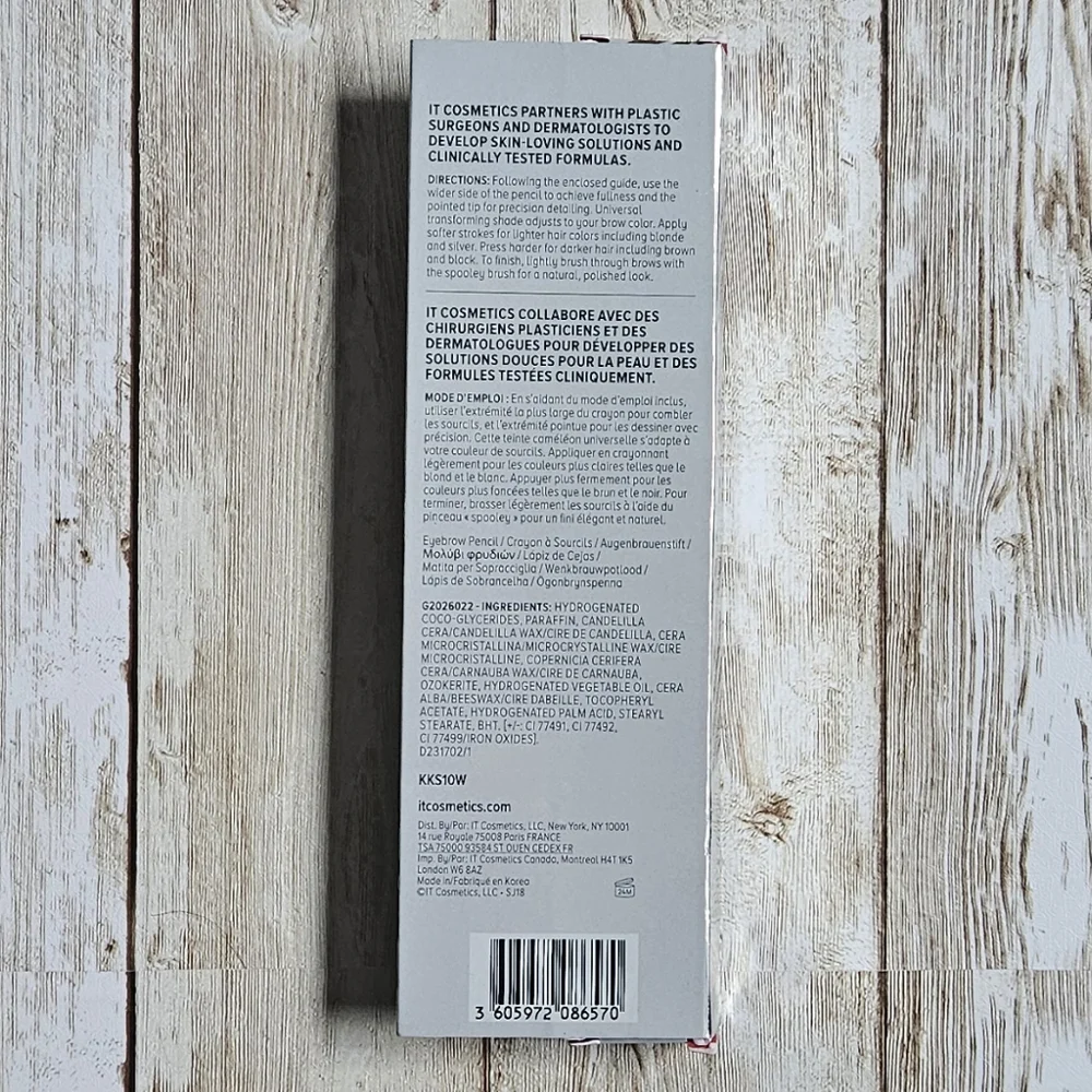 NIB IT Cosmetics Brow PowerFULL Eyebrow Pencil - Universal Taupe - Picture 2 of 4